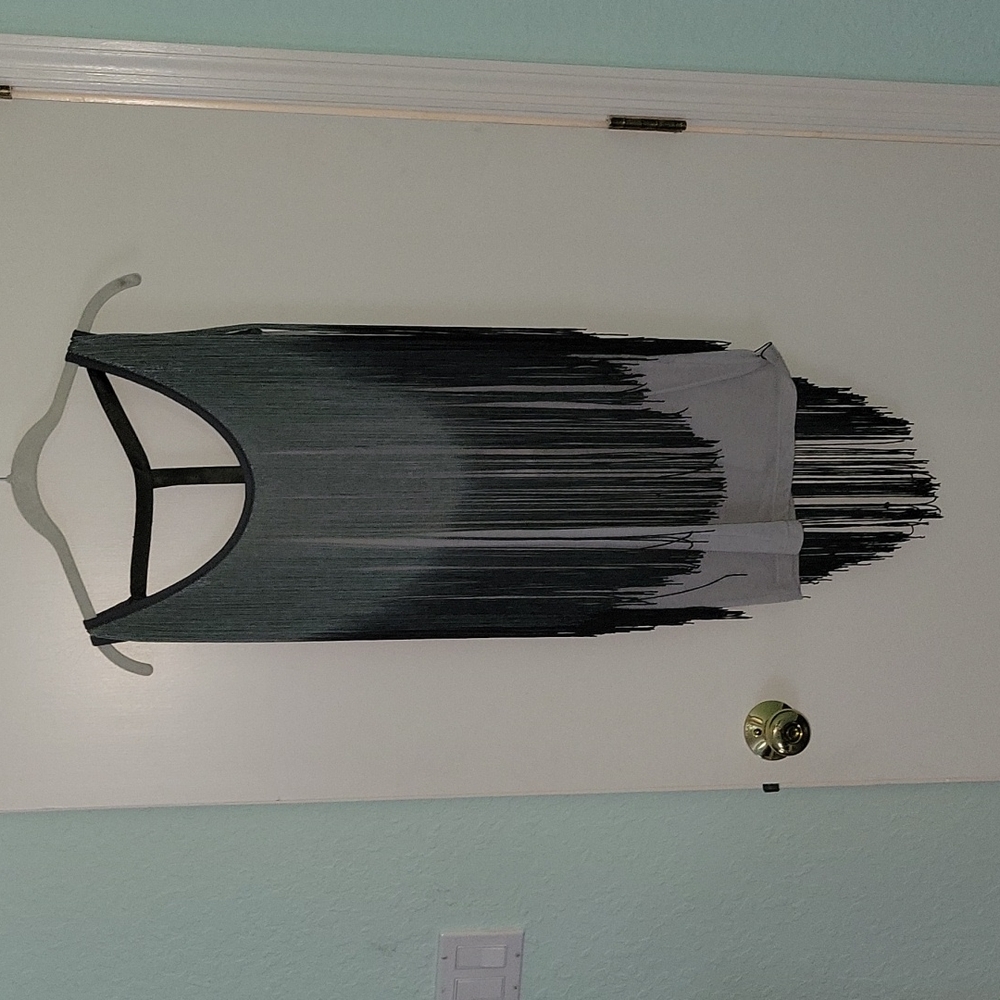 Fringe mini cocktail dress